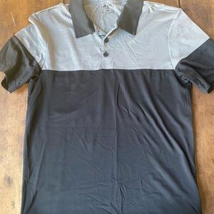 adidas Black and Gray Men's Polo Shirt